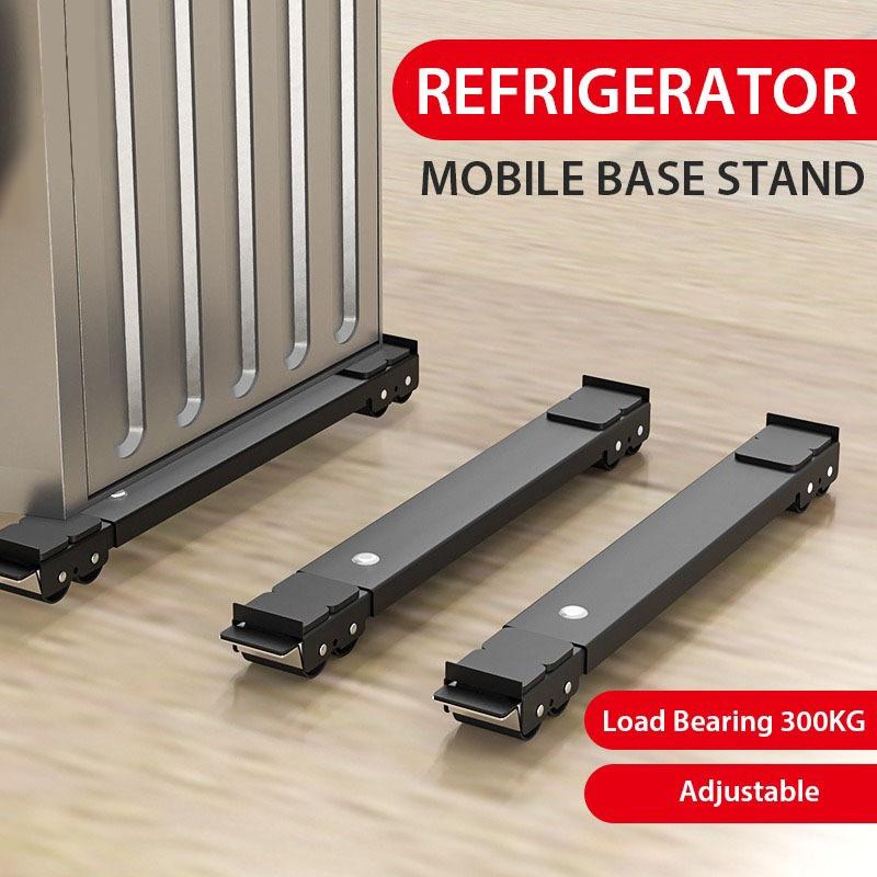 Extendable Washing Machine Stand Heavy Duty Furniture Rollers Mobile Fridge Base Appliance Sliders with Wheels, Bear 1000KG