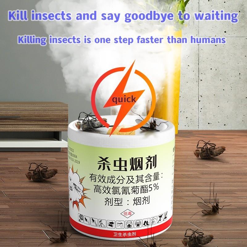 6pcs/Bag Cockroach Killer Set: Effective Insecticide Spray for Home Pest Control - Ant Bait Powder, Repeller Trap Included. Indoor Smoke Patches Eradicate Roaches, Houseflies, Ants, Spiders, Mosquitoes - Herbal Fumigant Solution