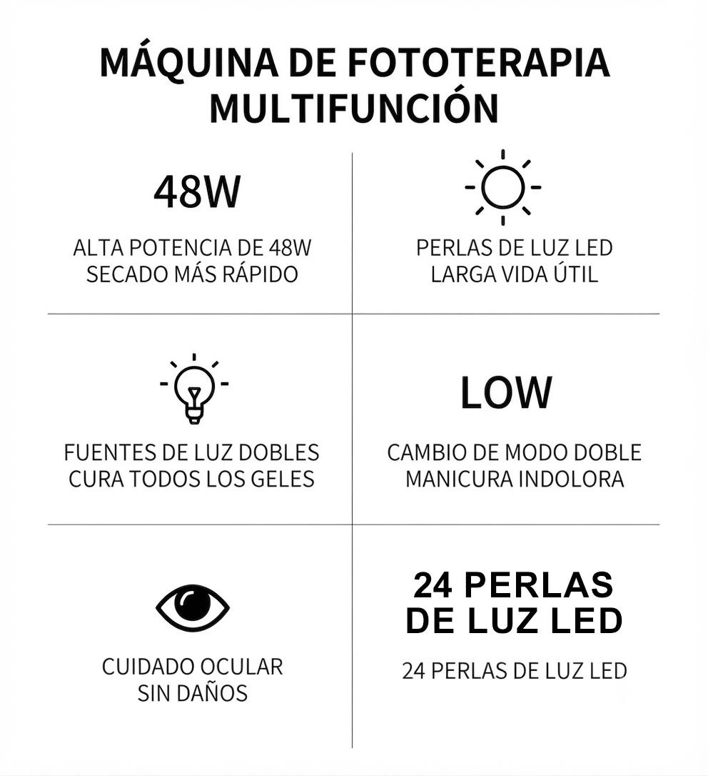 美甲灯 专业款 Sun 5 48W 带定时器 快速烘干凝胶 美甲足部护理 家用款