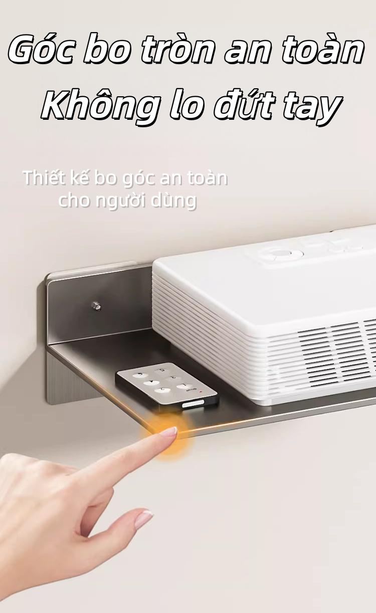 免打孔壁挂支架家用路由器WiFi摄像头置物架高品质铝合金承重稳固节省空间安装简单