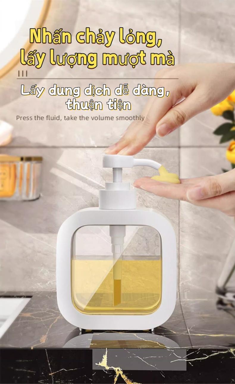 高档洗发水沐浴露洗手液分装瓶500ml 按压式泵头透明瓶身可视余量 浴室厨房适用
