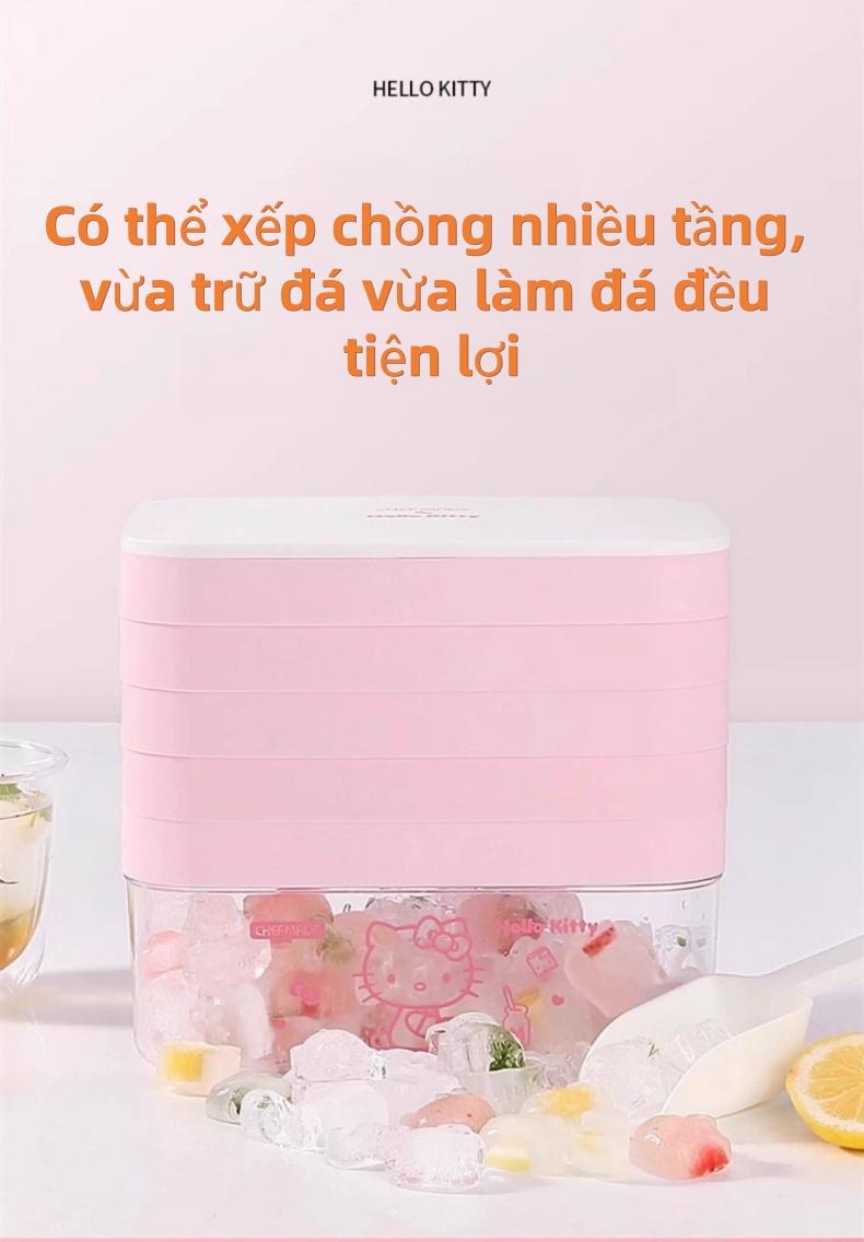 Hello Kitty 可爱猫形冰格 多功能制冰模具 饮料装饰 创意礼物 简单易用
