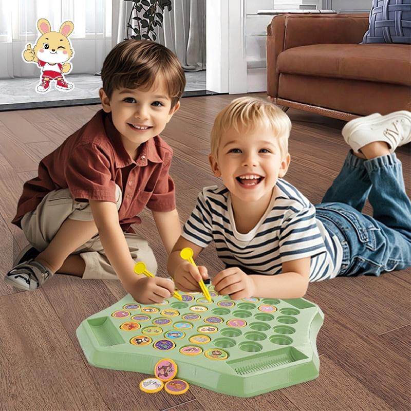 Kids Memory Flip Card Game Set, 52 Cards + 2 Flip Sticks, Logic & Focus Training Toy, Ideal Gift, TikTok Bee Trend Guide