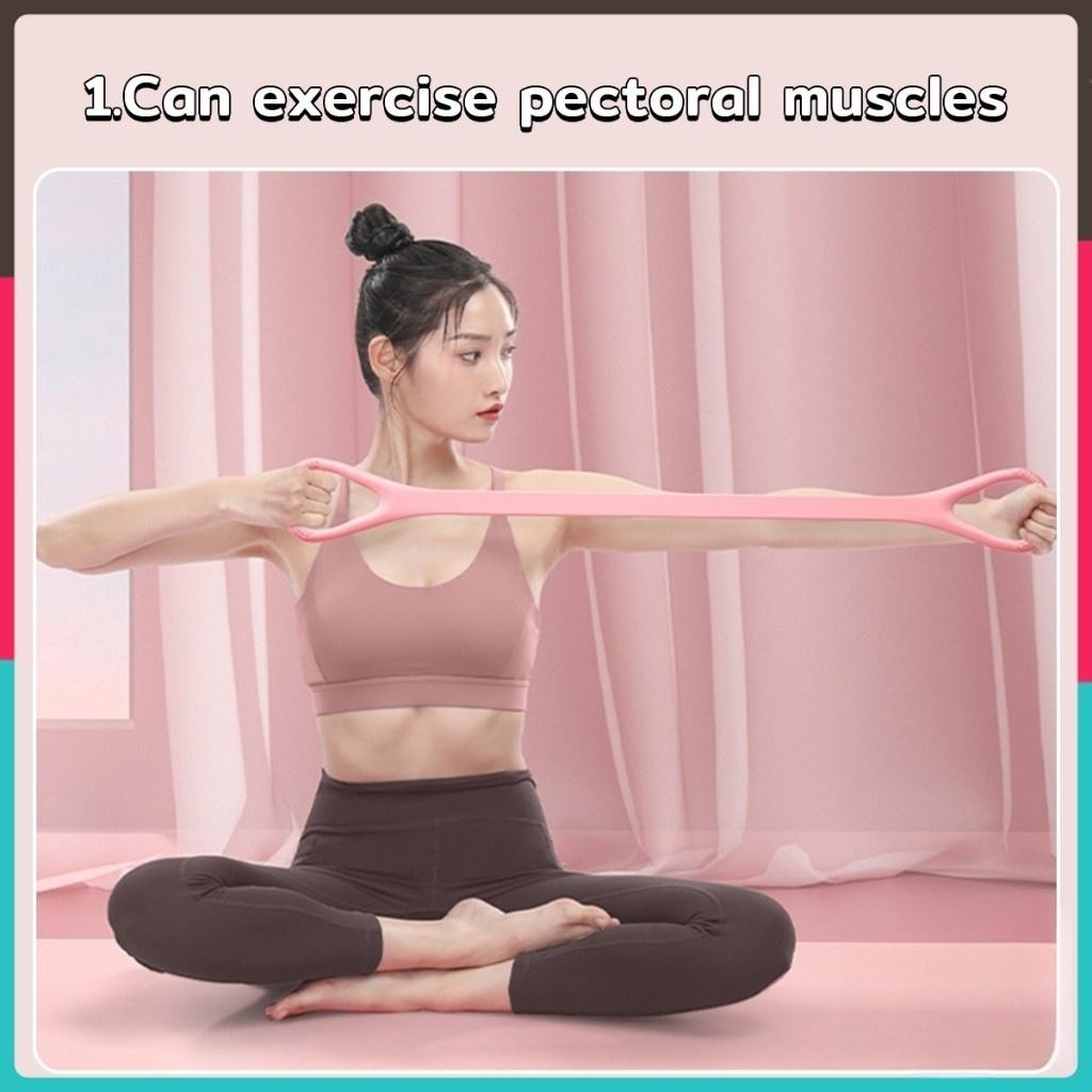 瑜伽弹力带阻力带拉力绳健身普拉提乳胶环形拉力圈女士专用美背训练弹力拉伸带胸部拉力器