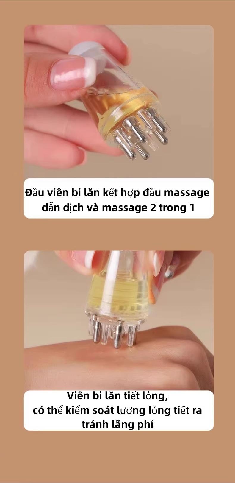 发根精准涂抹笔 双滚珠按摩头 头皮营养导入仪 帮助营养均匀渗透至发根 减少浪费 耐用易清洗