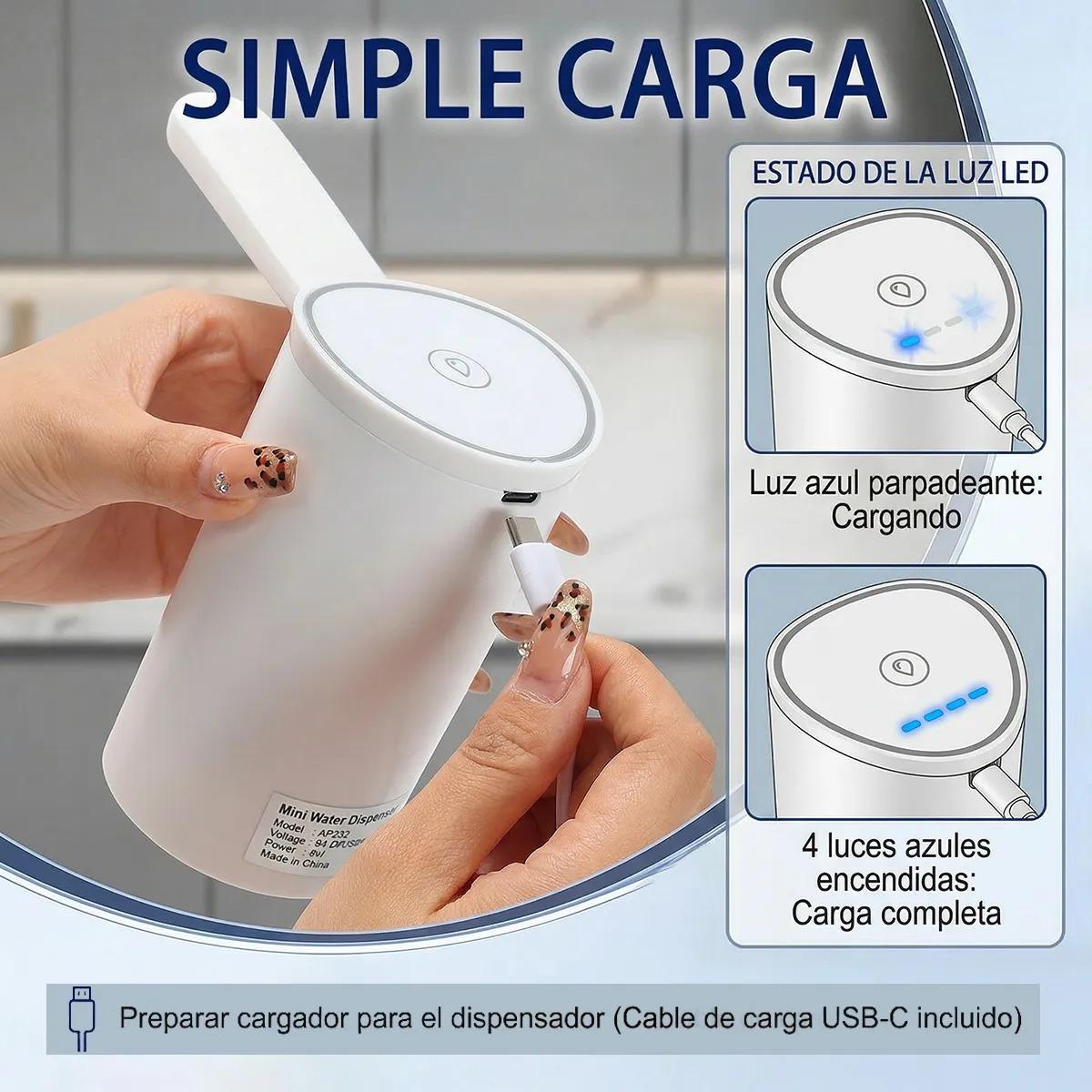 桶装水抽水器电动折叠 USB Type-C充电自动上水便携卫生厨房用