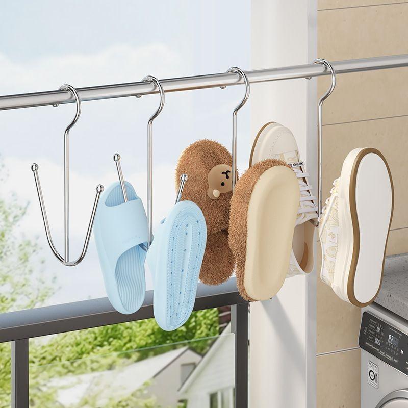 Stainless Steel Shoe Drying Rack - High Quality, Vertical Quick Dry, 20+ Year Lifespan, Balcony & Bathroom, Multi-Use