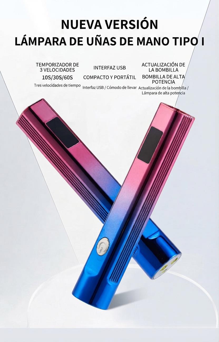 UV LED美甲灯 便携充电式专业凝胶灯 3档定时 Vanance® 丙烯指甲油胶烘干机 Organic Nails
