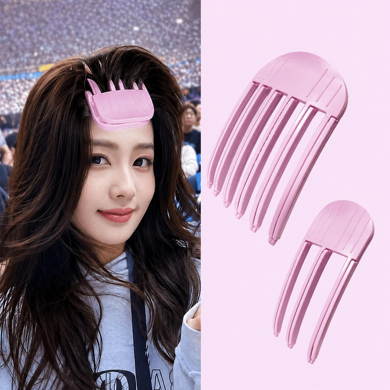 Hair Root Volumizing Comb Clip 3/6 Teeth High Crown Air Bangs Fixing for Professional Teasing & Dye Bowl