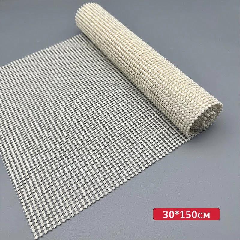 30*150cm PVC防滑垫 多用途厨房橱柜抽屉垫 橱柜垫 桌边防滑网垫 防水床单固定器