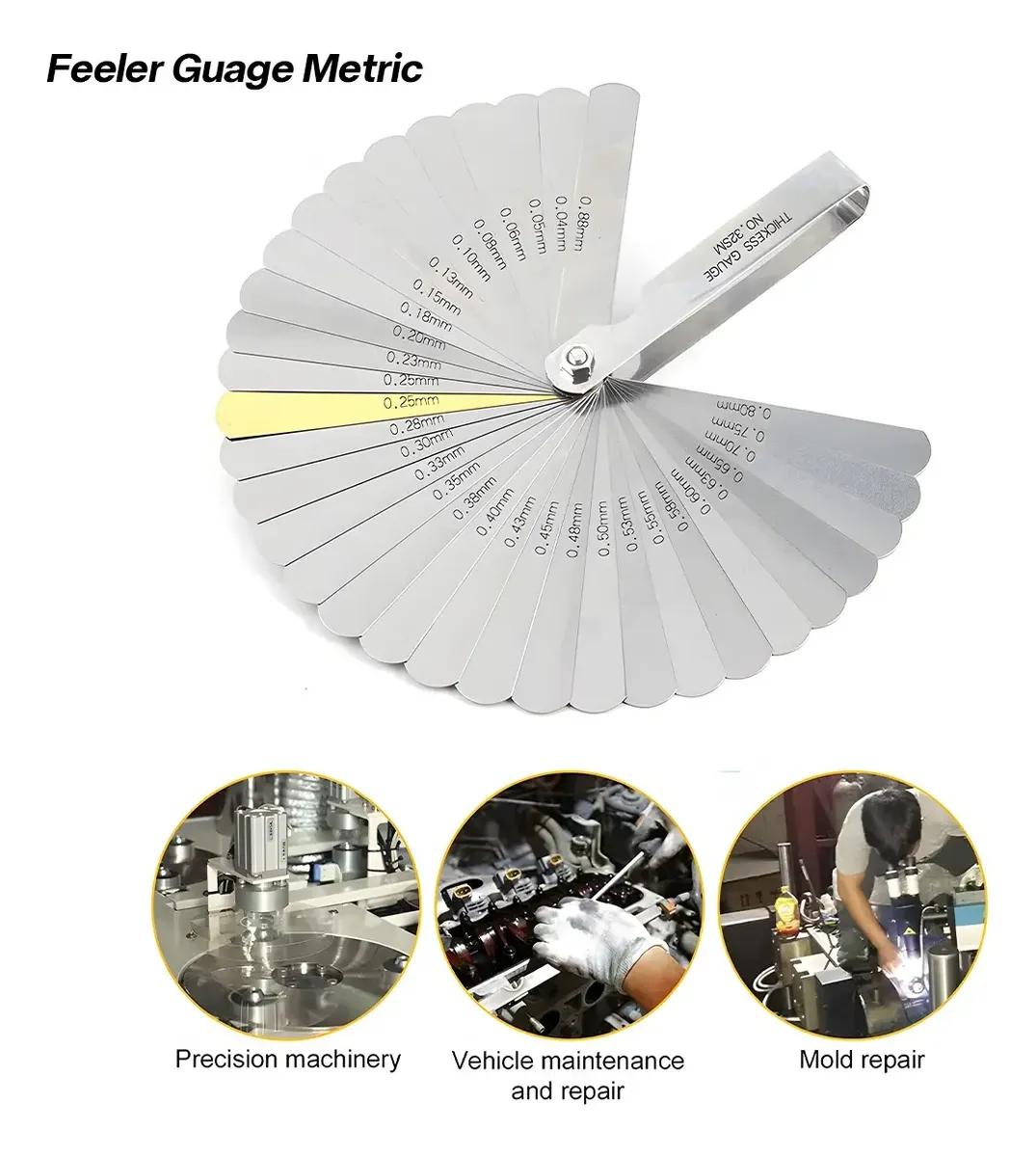 塞尺 火花塞气门间隙规 32片 0.04-0.88mm 机械师专用的精密测量工具