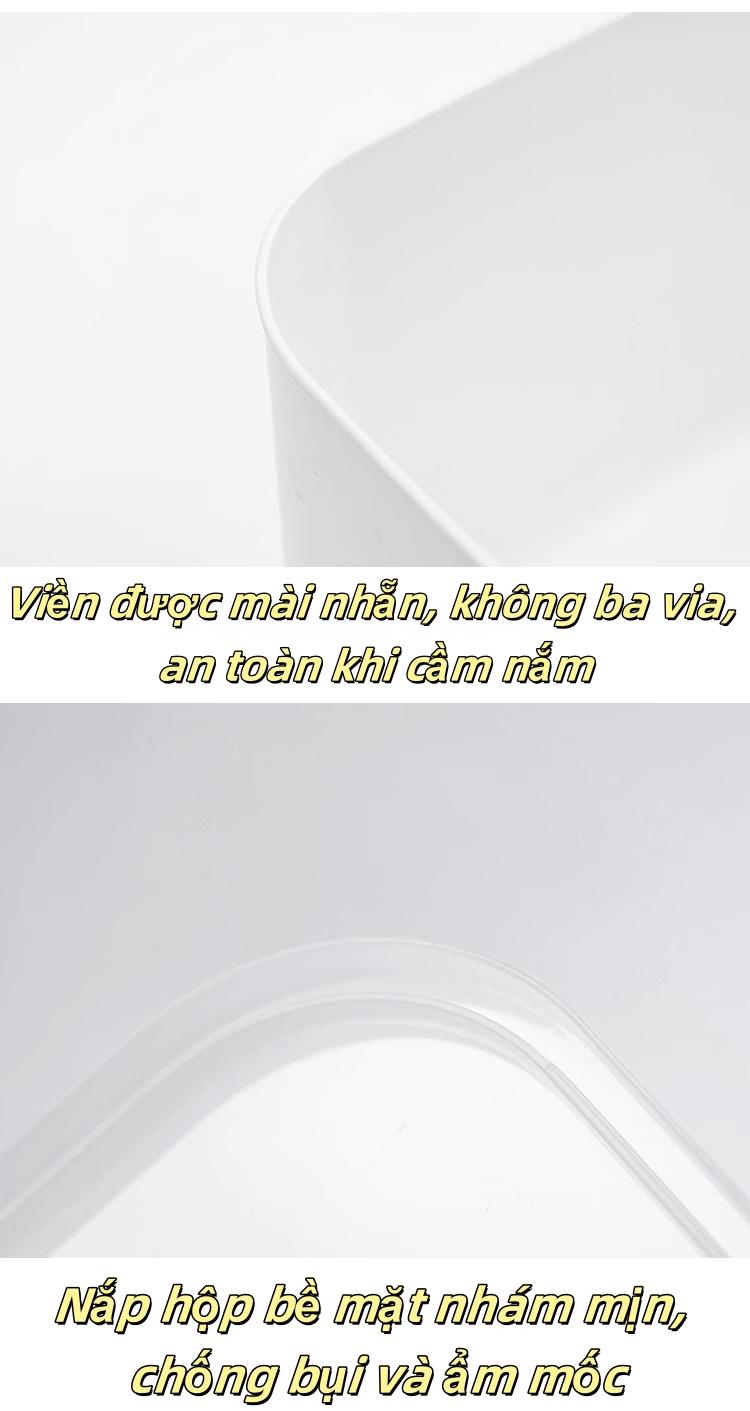 多功能塑料收纳箱奶白色家用办公储物盒100%密封盖防滑提手高级质感储物整理箱居家收纳盒