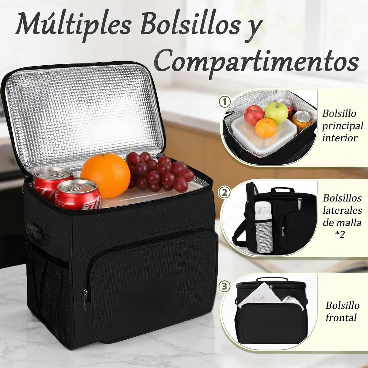 Lonchera Térmica De Gran Capacidad Bolsa Portátil Impermeable Para Almuerzo Porta Alimentos Para Oficina Escuela Viajes