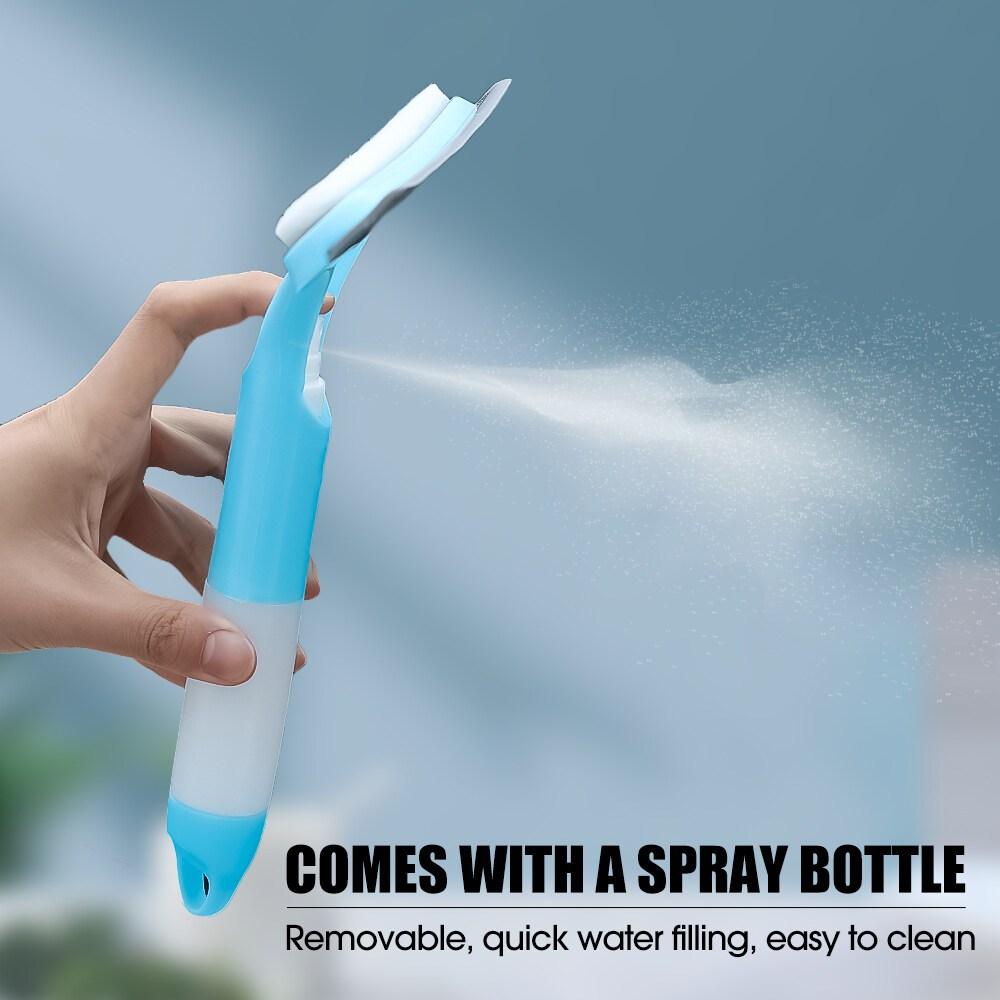 喷水玻璃清洁刮水器3合1家用窗户玻璃清洁工具多功能擦窗器玻璃刮水器带喷壶清洁用品