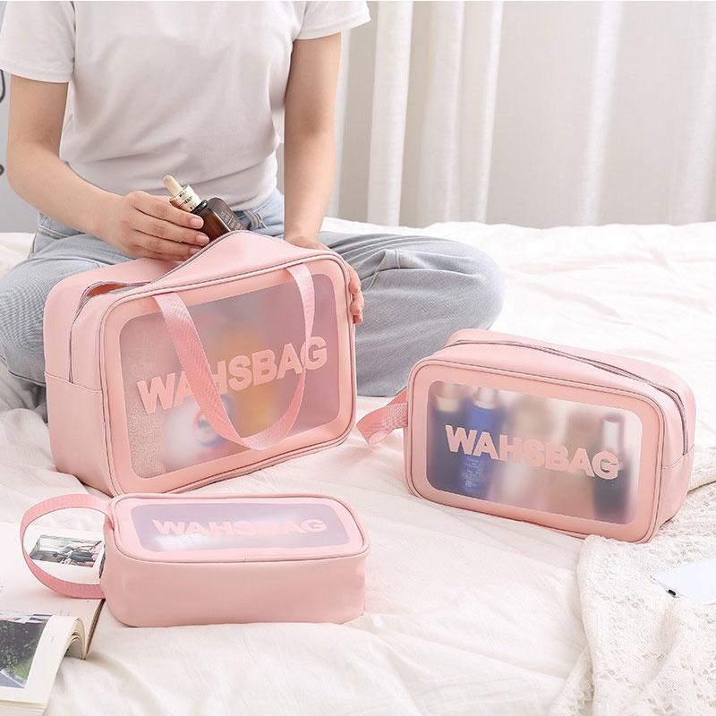 Waterproof Portable Makeup Wash Bag Transparent Wash Bag Clear Waterproof Toiletry Pouch Bag
