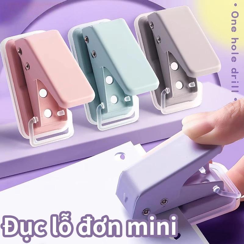1-Hole Paper Punch with Locking Latch, Compact & Convenient - Hole Punch with Paper Scrap Tray for Clean Use