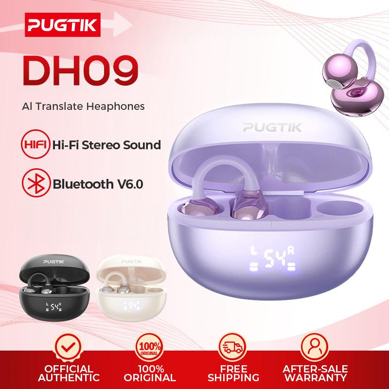 PUGTIK DH09 Al Smart Noise-Cancelling Bluetooth Earphone Wireless Earphones Bluetooth 6.0 HiFi Stereo Wireless Earbuds Bone Conduction Headset Audio Electronic