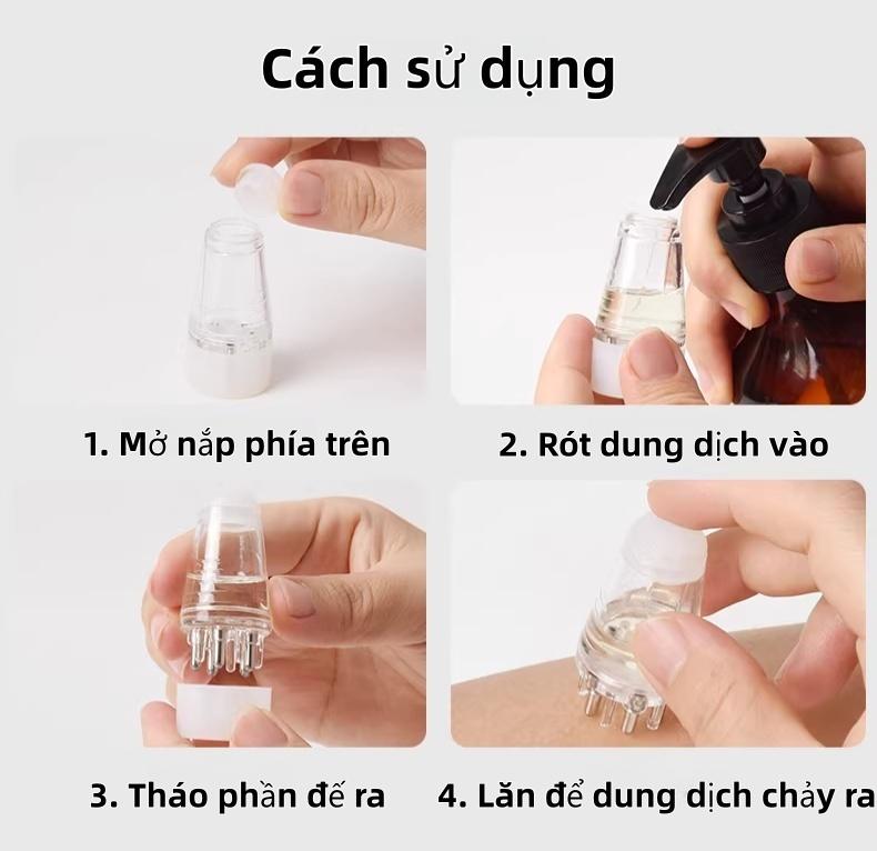 发根精准涂抹笔 双滚珠按摩头 头皮营养导入仪 帮助营养均匀渗透至发根 减少浪费 耐用易清洗