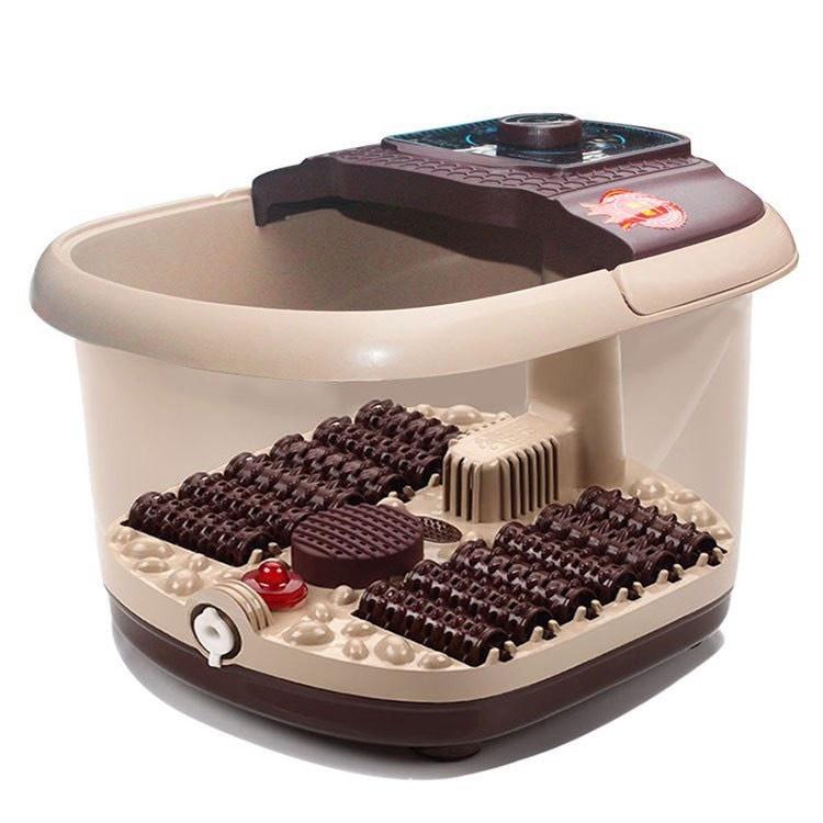 Smart Self-Heating Foot Bath Massager with Infrared, Bubble Jets & Touch Control for Home Health Care