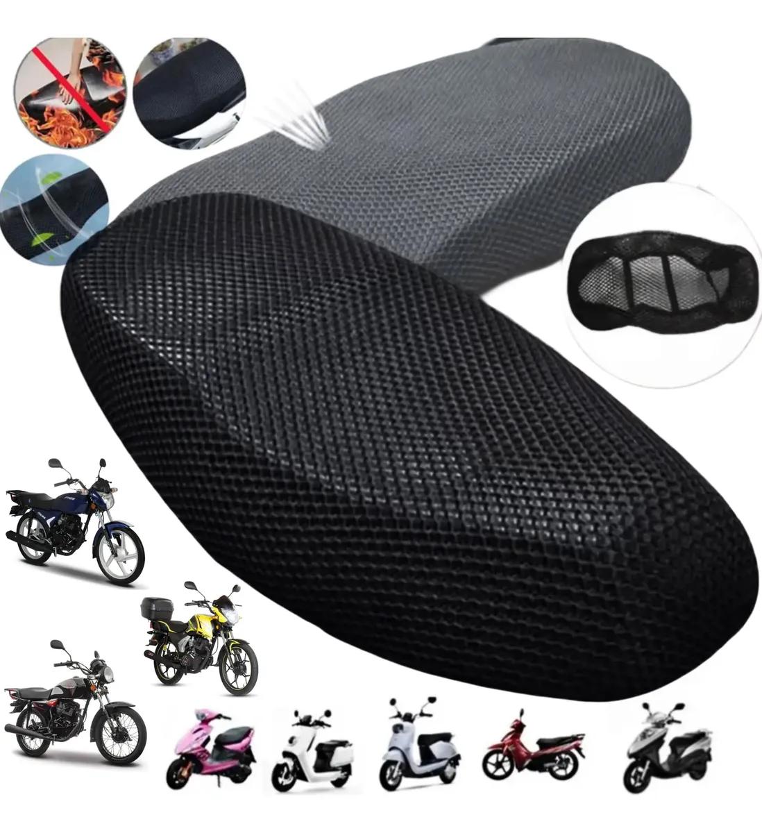 Funda Para Asiento De Moto Eléctrica Y Scooter Malla 3D Transpirable Protector Térmico Contra Sol Secado Rápido Universal