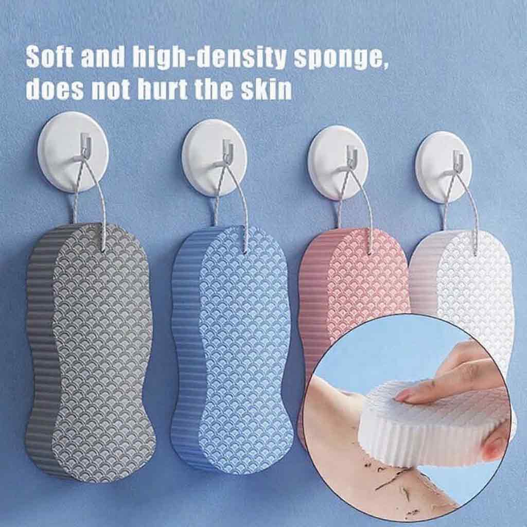 Soft Exfoliating Bath Sponge – Soft Body Scrubber for Babies & Adults, Dead Skin Remover