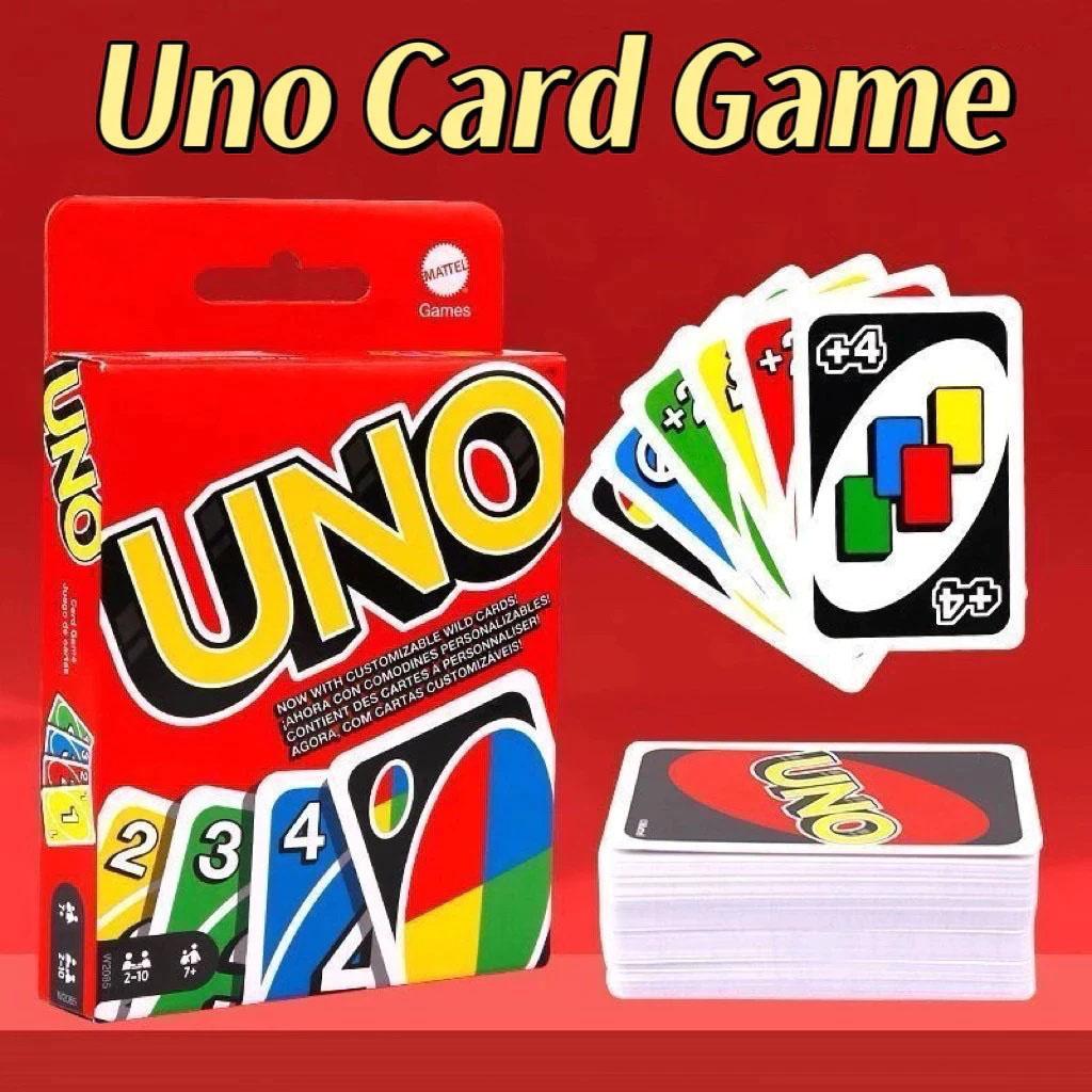 Uno Card Game Set – Endless Fun for Adults and Families with Durable Cardstock, Includes Uno, Uno Flip, Uno No Mercy, and Uno Dos Variations