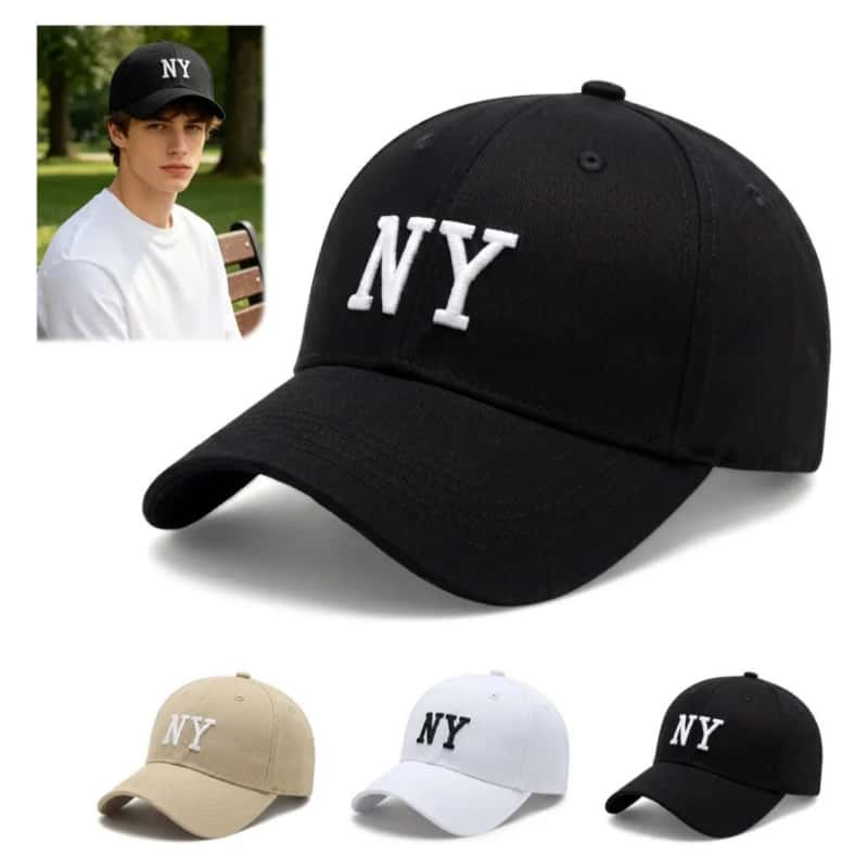 Gorra De Béisbol Unisex Con Letras Bordadas Cachucha Casual Ajustable Con Protección Solar UV Para Hombre Y Mujer Diario