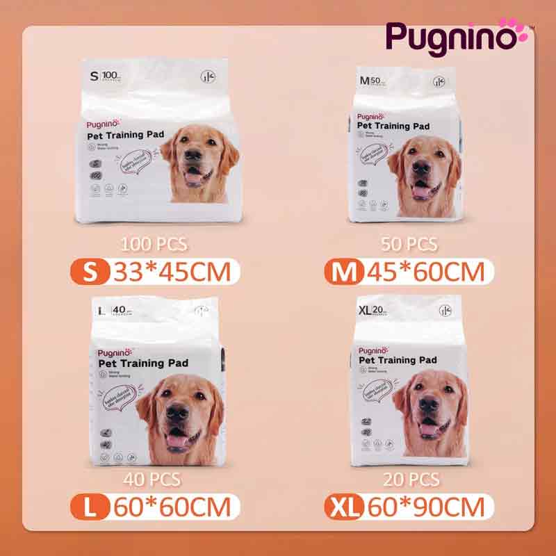 Pugnino 宠物尿垫训练垫 狗狗猫咪用 竹炭碳纤维吸水尿布垫