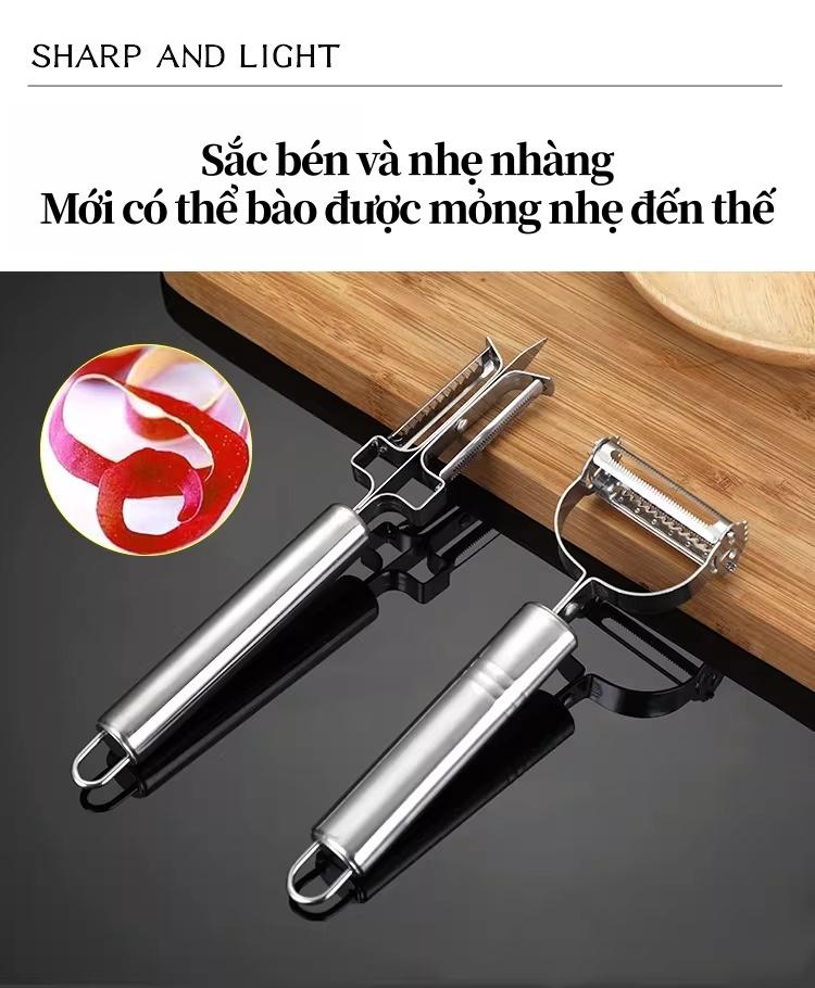 多功能不锈钢削皮器 水果蔬菜削皮刀 智能苹果土豆刨皮器套装 厨房家用 坚固手柄设计 简单易用