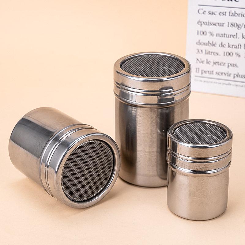 Pepper Salt Seasoning Shaker, Stainless Steel with Fine Mesh Filter for Even Seasoning, Kitchen & BBQ