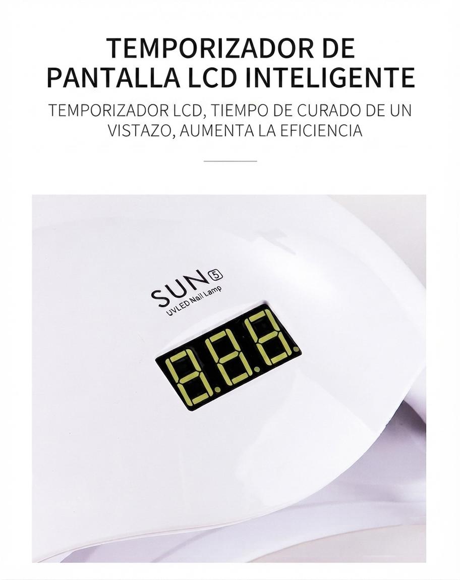 美甲灯 专业款 Sun 5 48W 带定时器 快速烘干凝胶 美甲足部护理 家用款