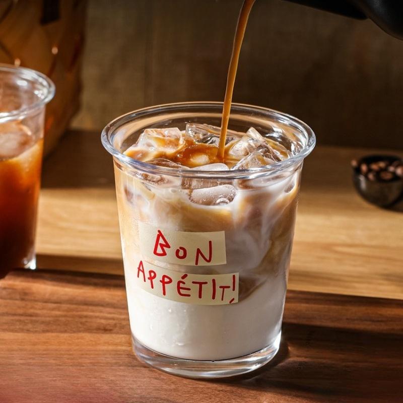Heat-Resistant Glass Cup for Drinking Water or Coffee with Beautiful Flared Rim