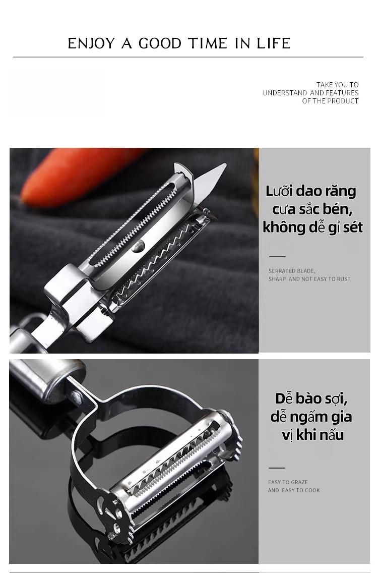 多功能不锈钢削皮器 水果蔬菜削皮刀 智能苹果土豆刨皮器套装 厨房家用 坚固手柄设计 简单易用