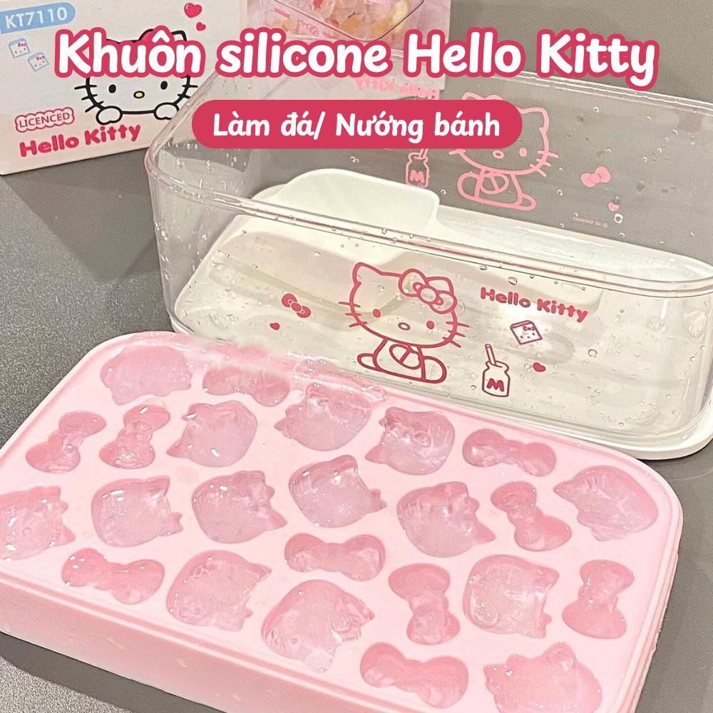 Hello Kitty Cute Cat Ice Cube Mold Set Multi-Functional Drink Decoration Easy to Use Meaningful Gift