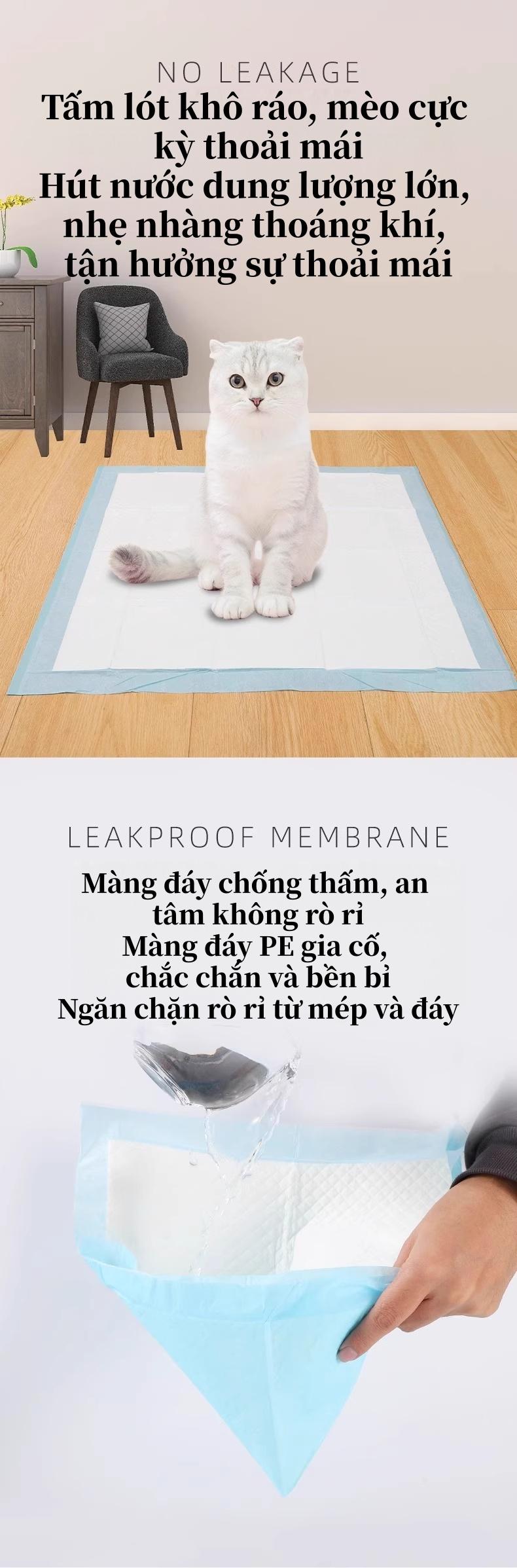 宠物尿垫 狗狗猫咪训练垫 100 PCS 加厚聚烯烃 瞬吸不结团 防漏 除臭防霉