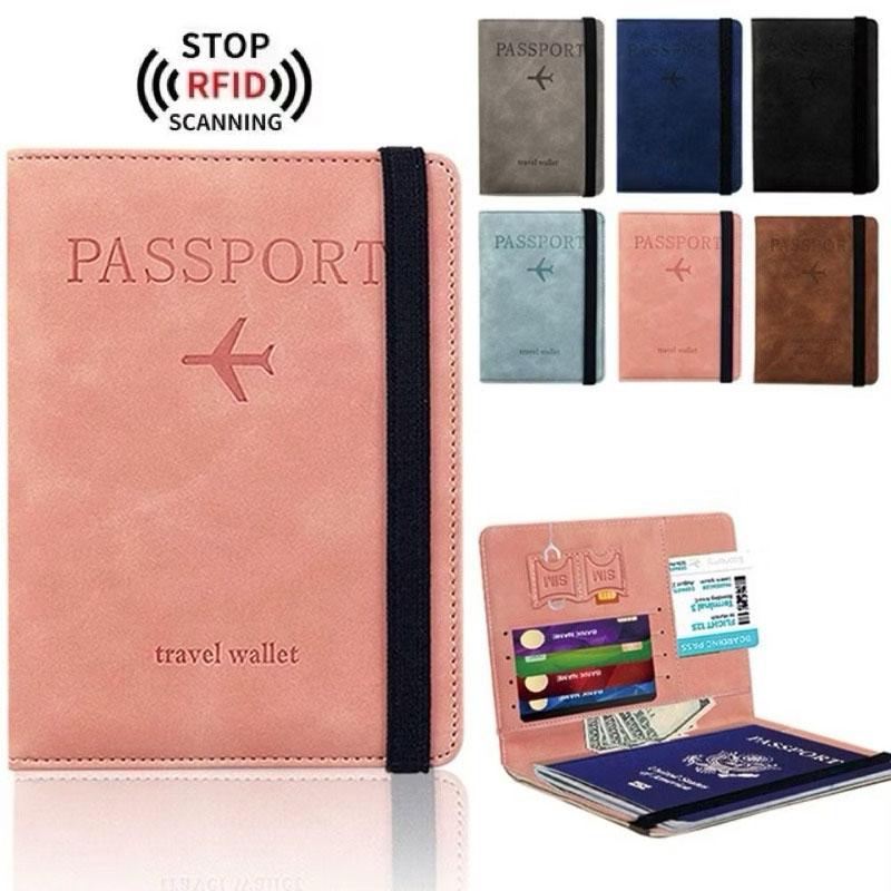 RFID Passport Wallet Multifunctional Passport Bag Portable travel RFID credit card passport holder