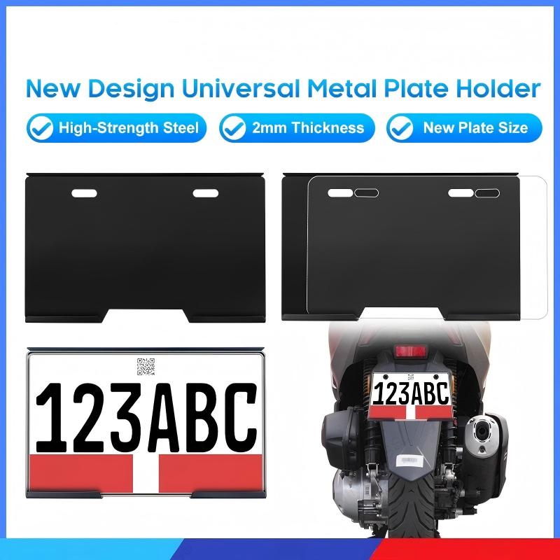 Aluminium Alloy Motorcycle Plate New LTO Size Cover with 3MM Acrylic Cover - Durable & Strong