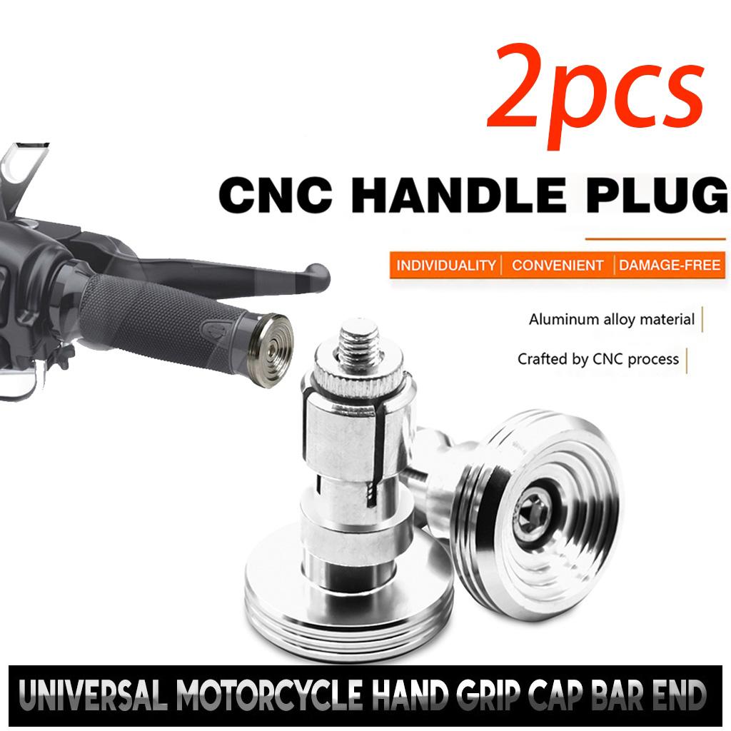 摩托车手把平衡堵头 通用不锈钢CNC 泰国制造 适用于NMAX AEROX CLICK Beat Vespa 2pcs (1 Pair)