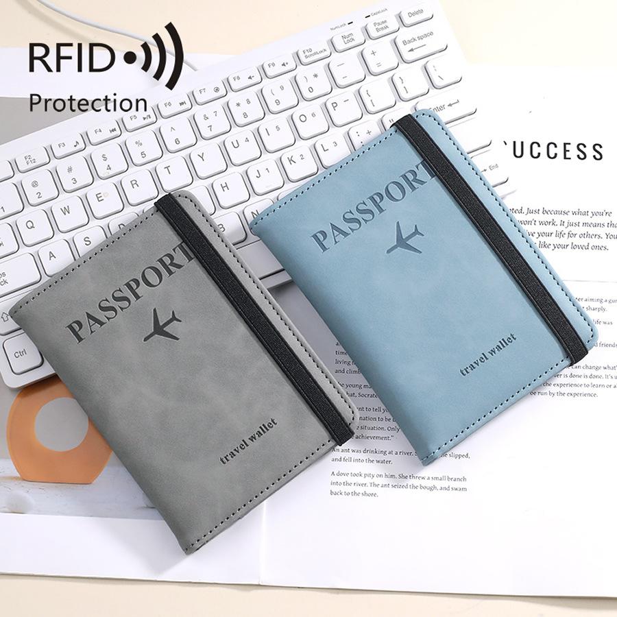 RFID护照钱包 多功能护照包 便携旅行 RFID信用卡护照保护套