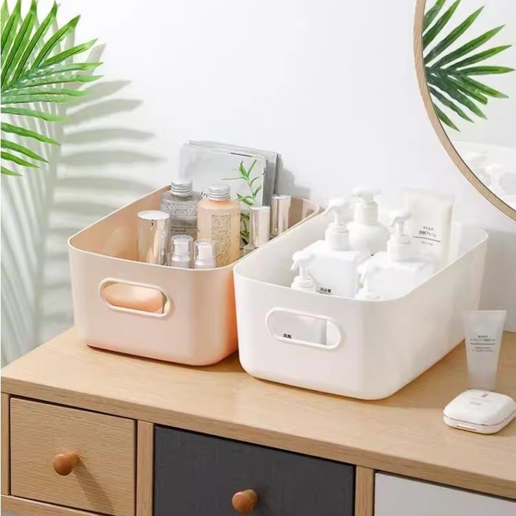 Multi-Purpose Thick PP Storage Box for Kitchen and Cosmetics, Japanese Style, Non-Toxic, Easy to Clean, Elegant Colors