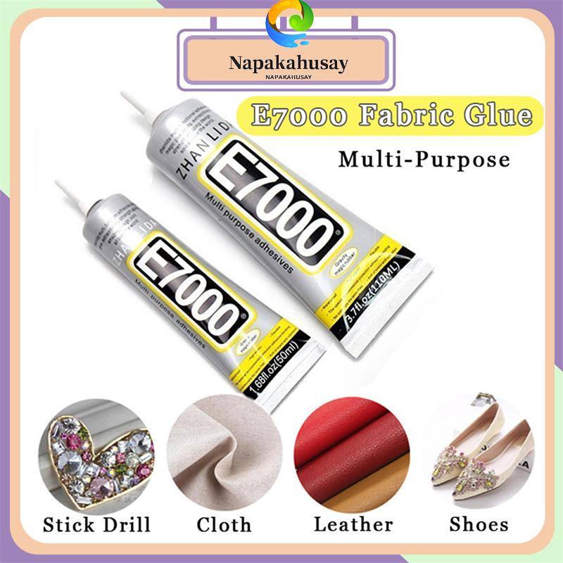 50/110ML E7000 Glue Transparent Multi Purpose Adhesive Liquid Glue for Fabric DIY Crystal Rhinestones Craft Tool Diamond Glass Glue Jewelry Clothes Craft