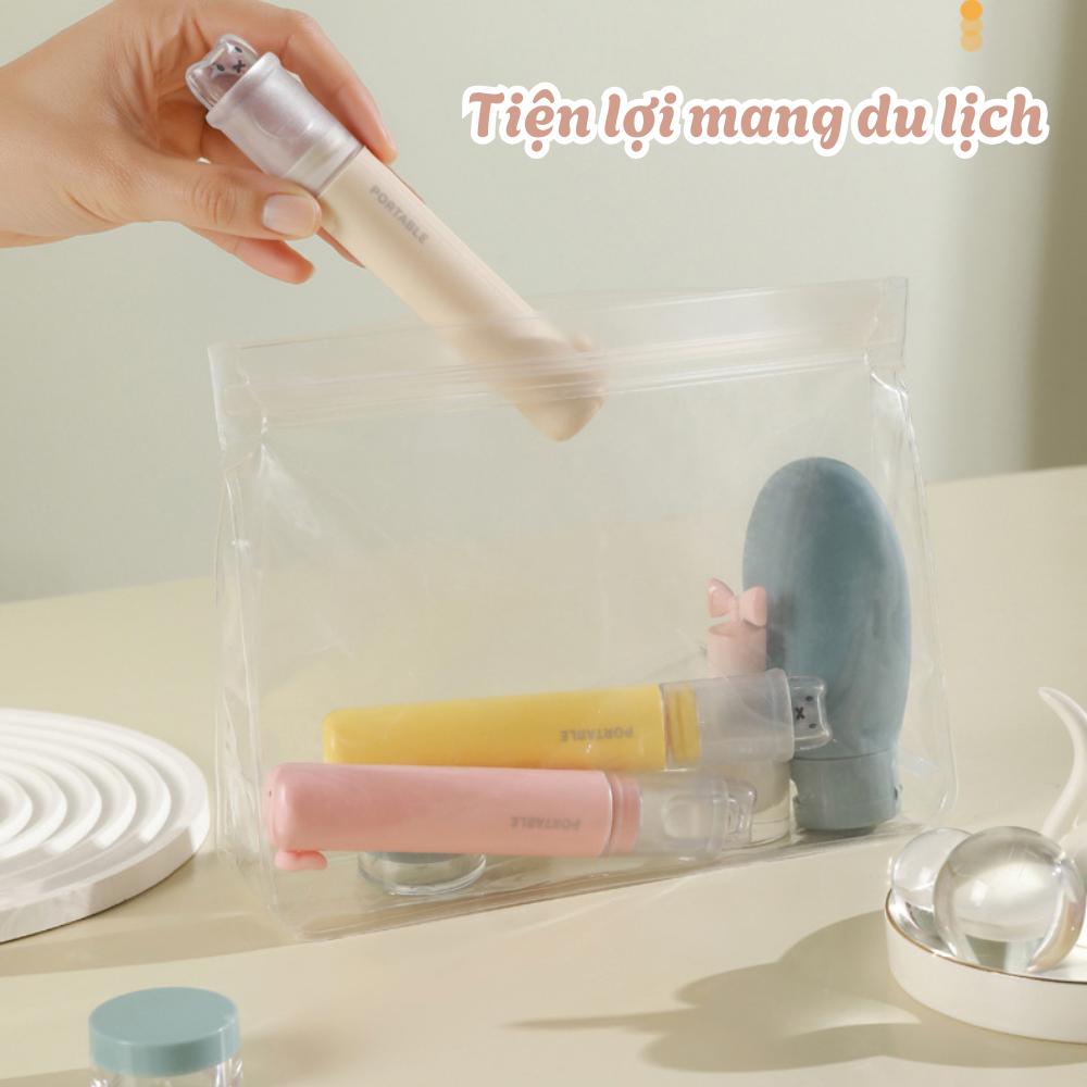 Folding Travel Toothbrush with Toothpaste Holder, 2-in-1 Mini Portable for Adults and Kids, Camping Backpacking