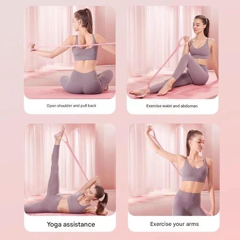 瑜伽弹力带阻力带拉力绳健身普拉提乳胶环形拉力圈女士专用美背训练弹力拉伸带胸部拉力器