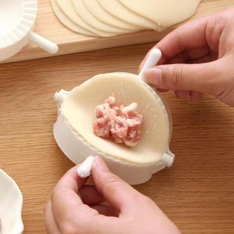 3件套简易饺子压模和馅饼模具套装,重型塑料面团模具和糕点工具,厨房烘焙适用