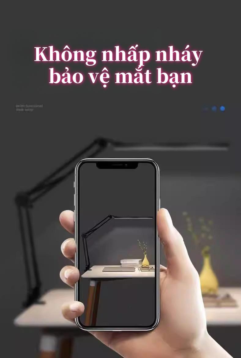 LED夹灯 智能多功能 角度灵活可调 三档色温 白光/黄光/中性光 安全无频闪 适用于房间工作与睡眠
