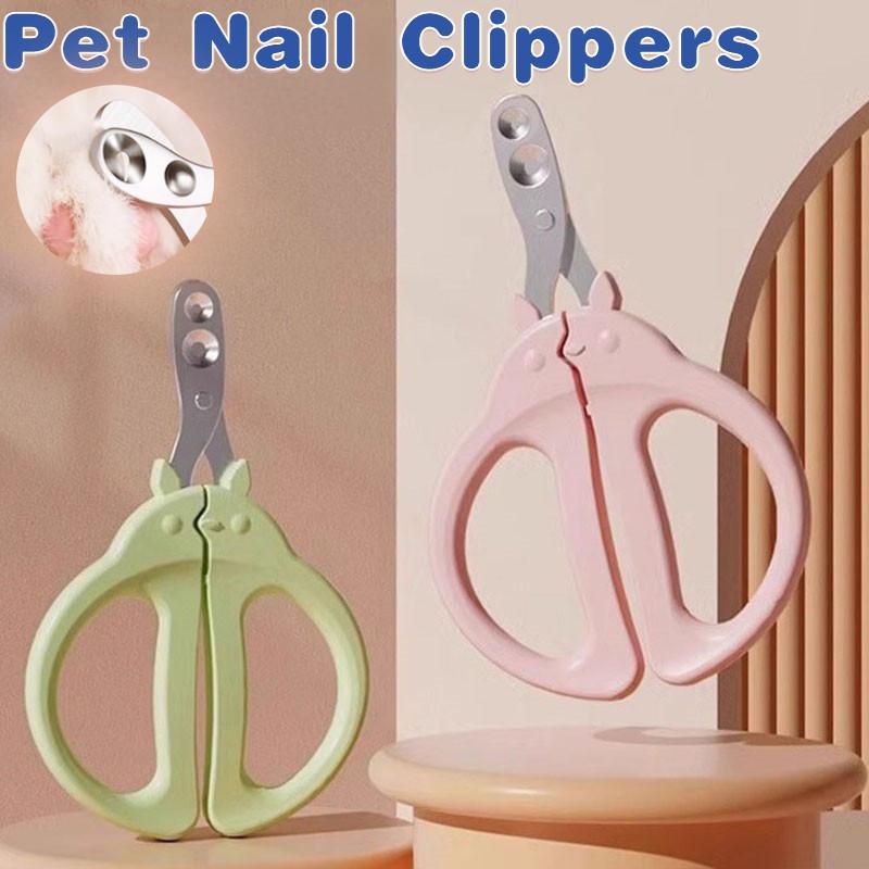 Cat Dog Nail Double Holes Cutter Pet Nail Clippers Professional Circular Hole Anti Bleeding Pet Grooming Tools Circular Hole Stainless Nail cutter Scissors pet scissors grooming scissor