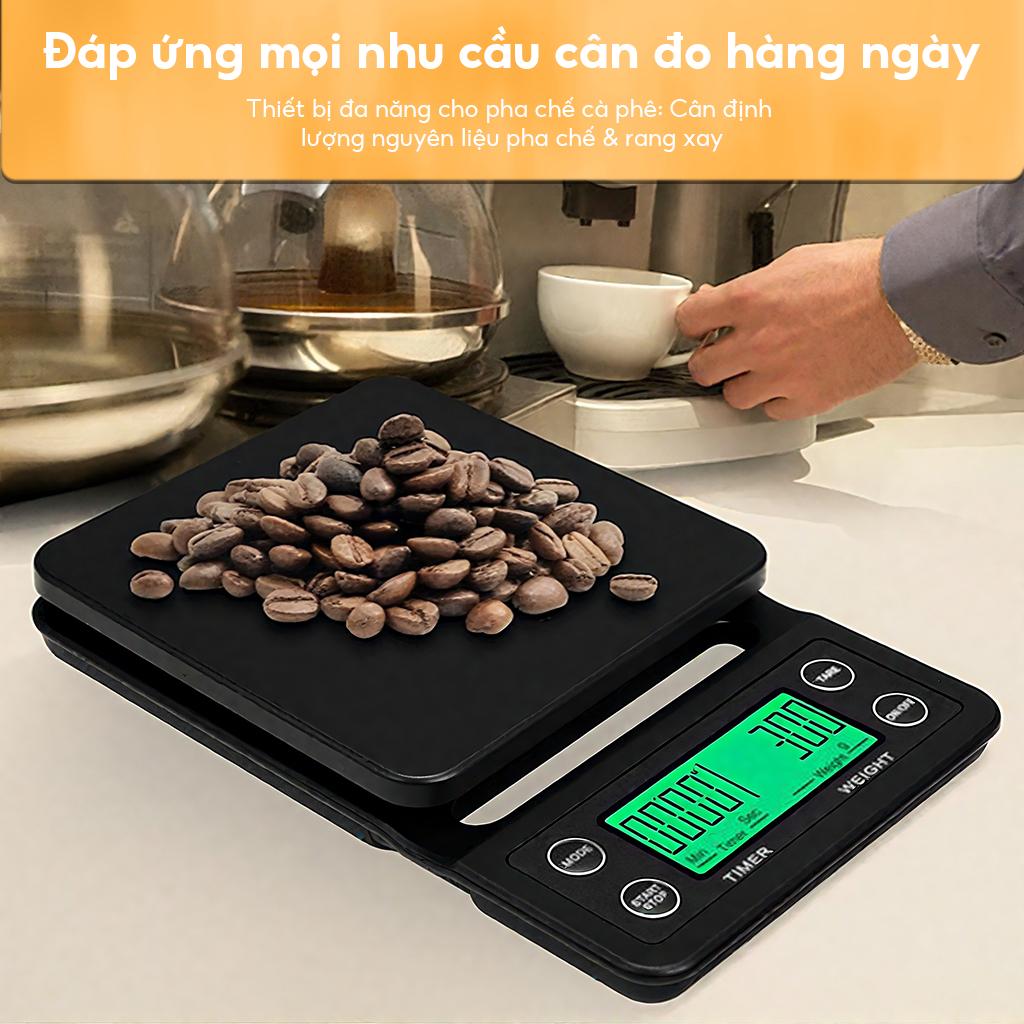 Mini Digital Scale 3kg High Accuracy LCD Backlit Display for Baking and Coffee Convenient for Home Use
