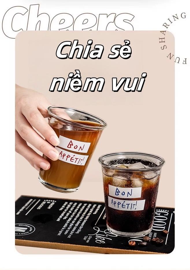 耐热玻璃杯 水杯咖啡杯 美观喇叭口设计