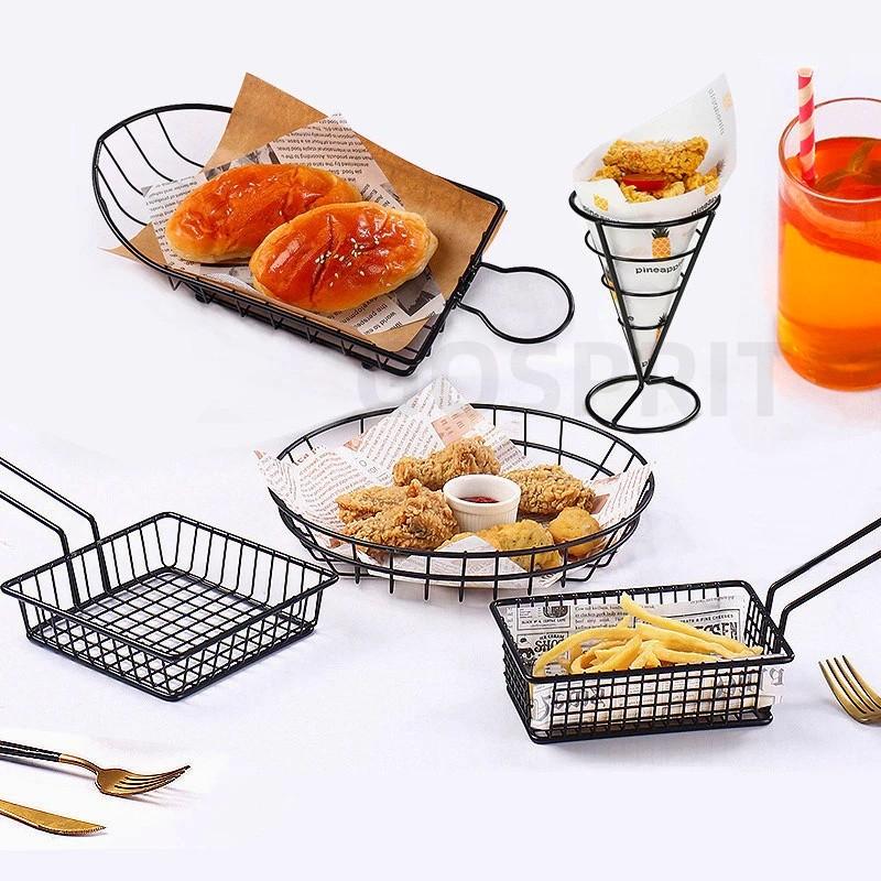 美式炸薯条篮 薯条架 食品托盘 汉堡盘 食品篮