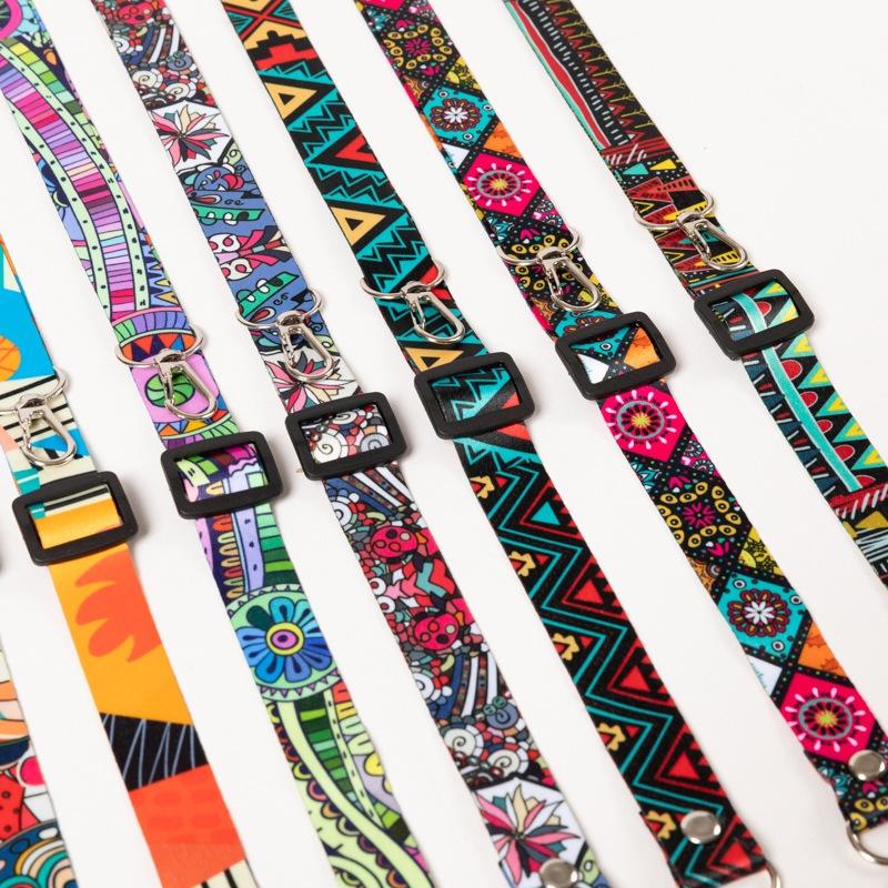 Retro Pattern Mobile Phone Lanyard Long Cross-body Mobile Phone Chain Adjustable Hanging Anti-lost Accessories